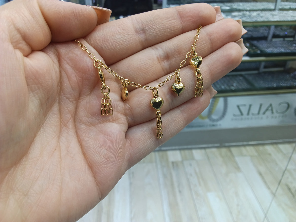 Pulsera corazones OL