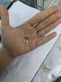 Dije circon blanco redondo OL