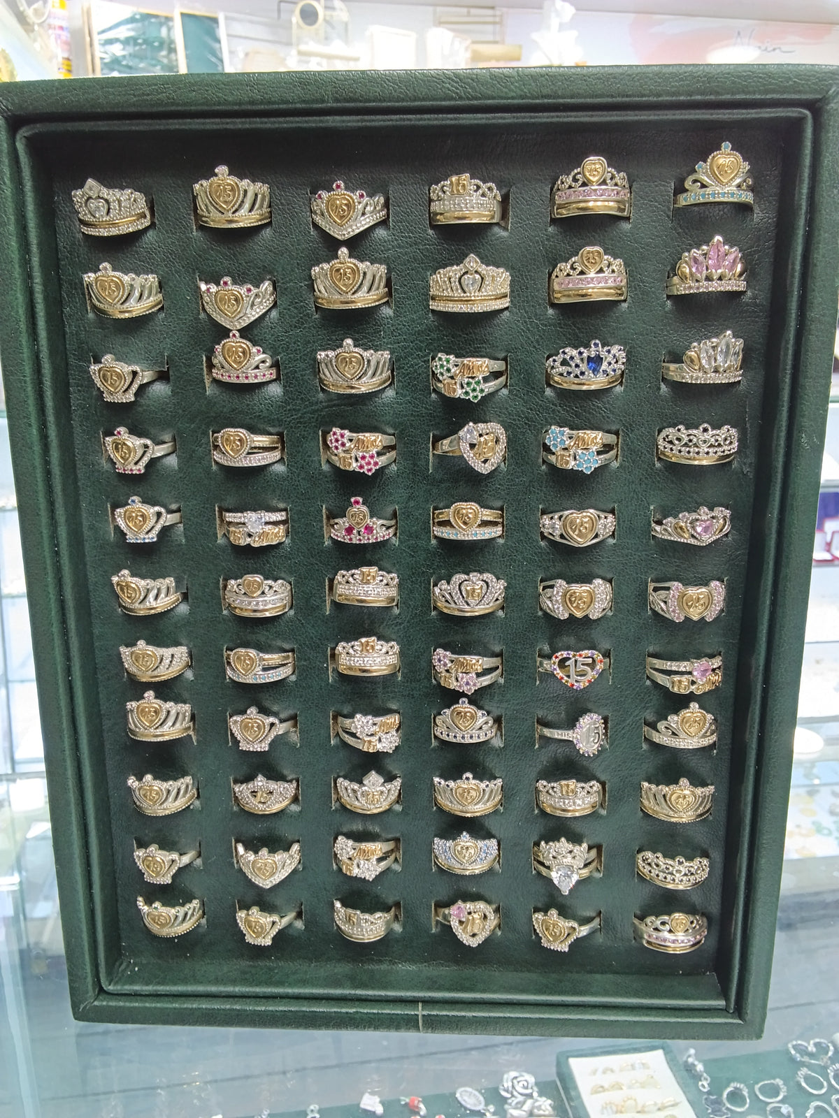 Anillos de 15 oro plata