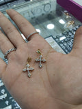 Dije cruz zircon blanco OL