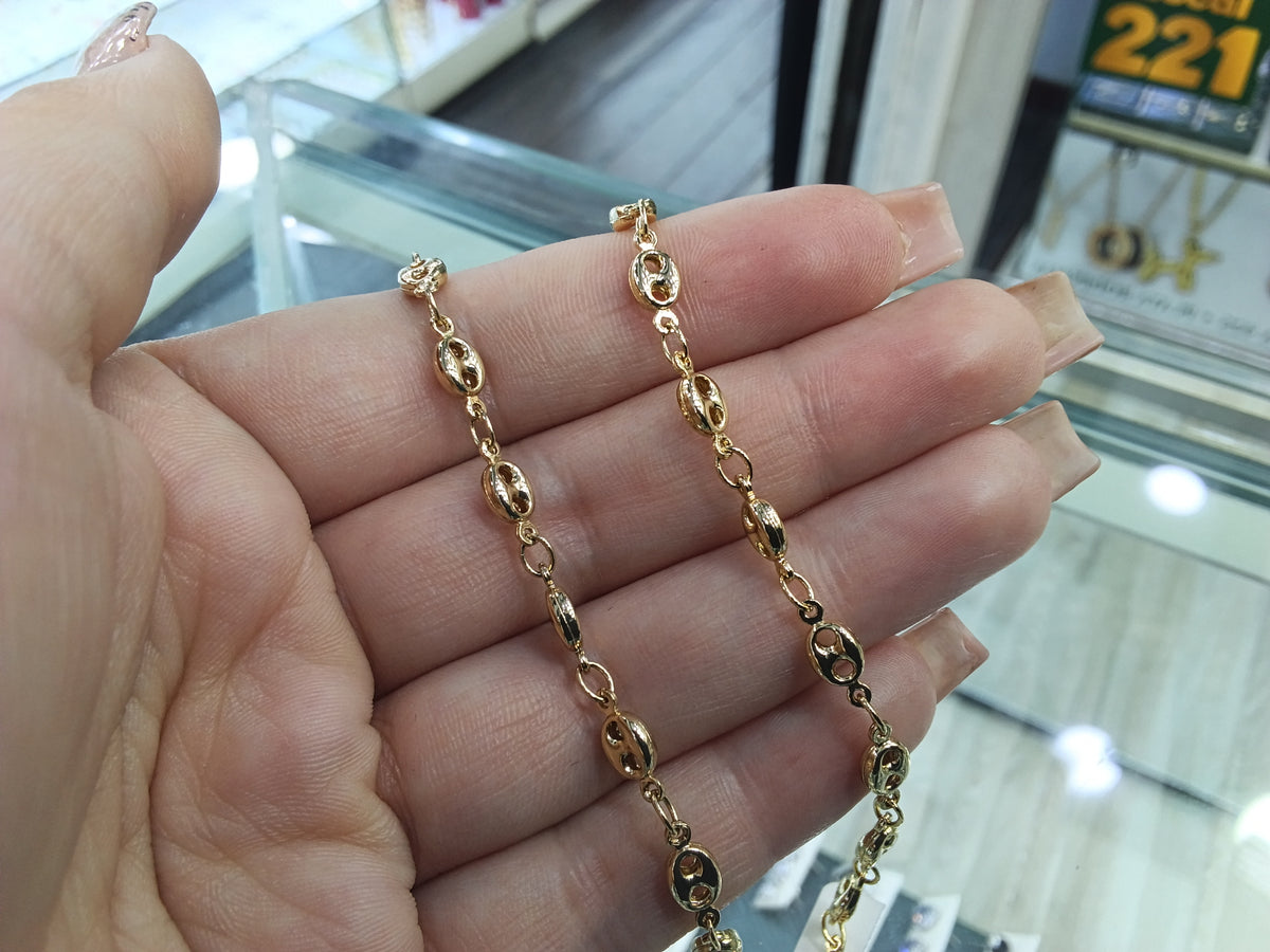 Tobillera Gucci plana OL