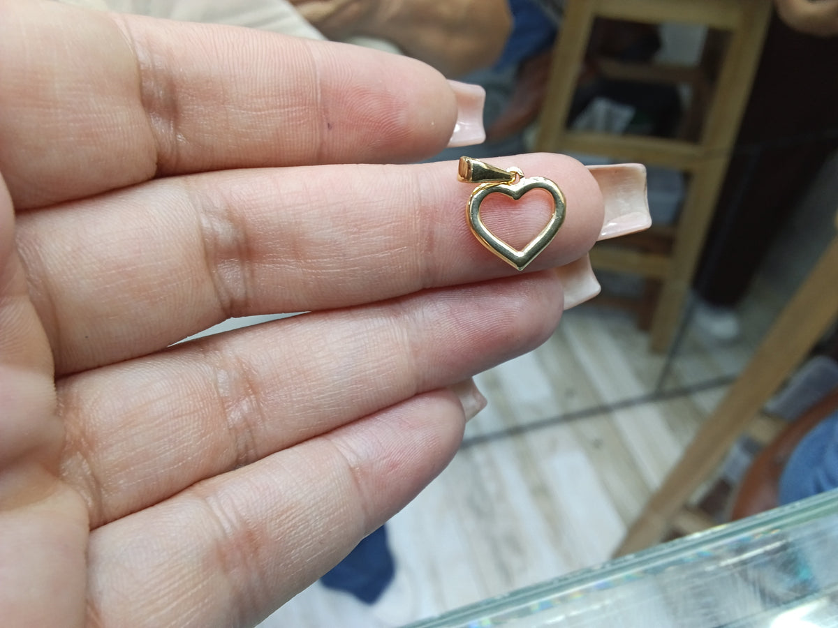 Dije Silueta corazón OL