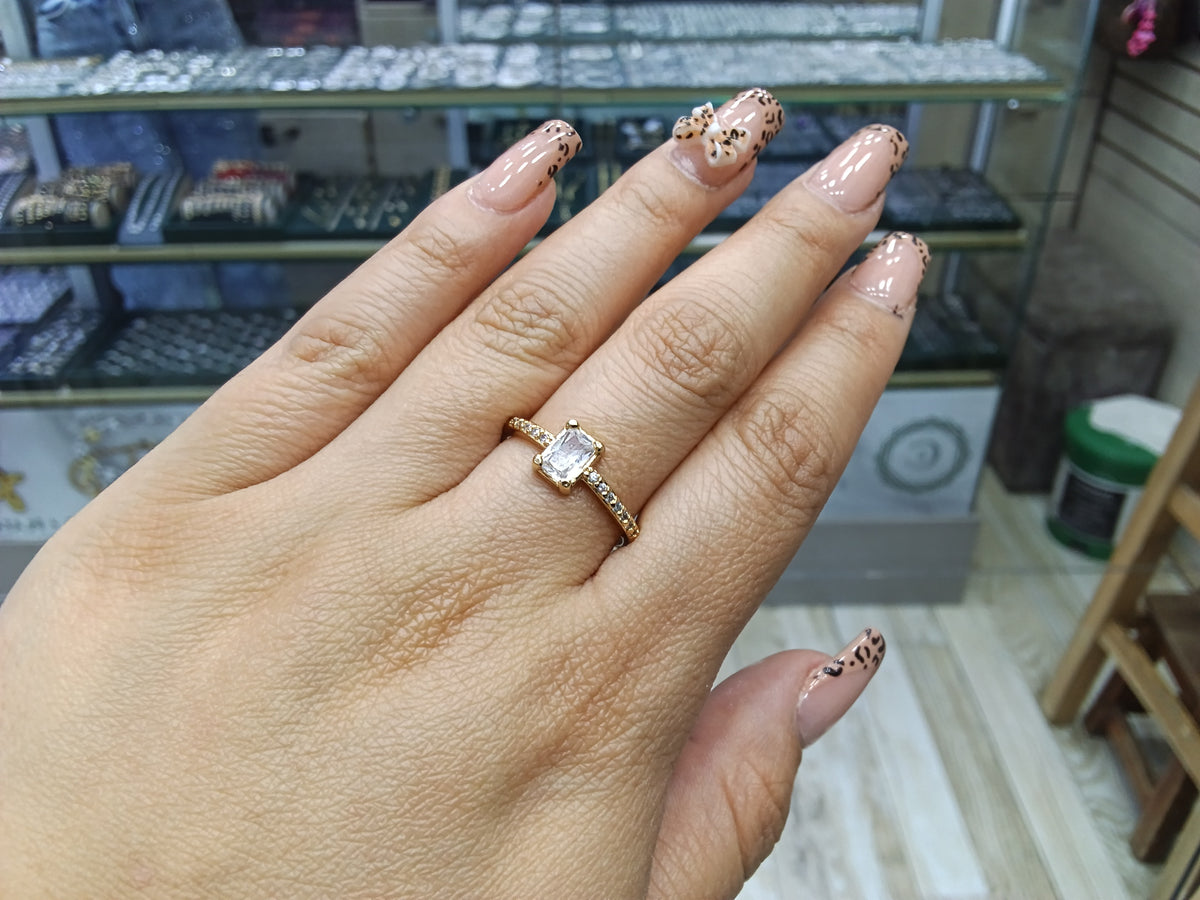 Anillo zircon OL compromiso
