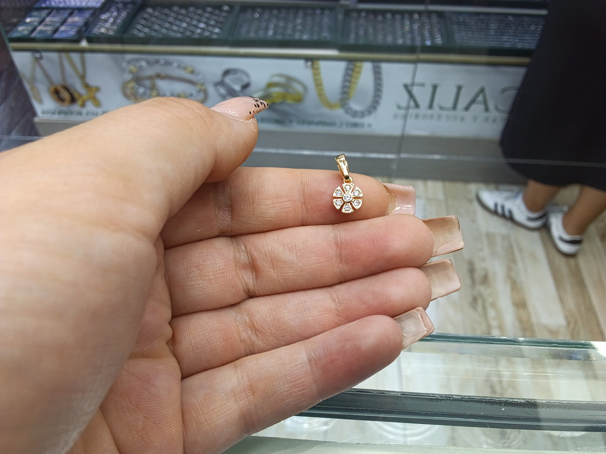 Dije flor zircon OL