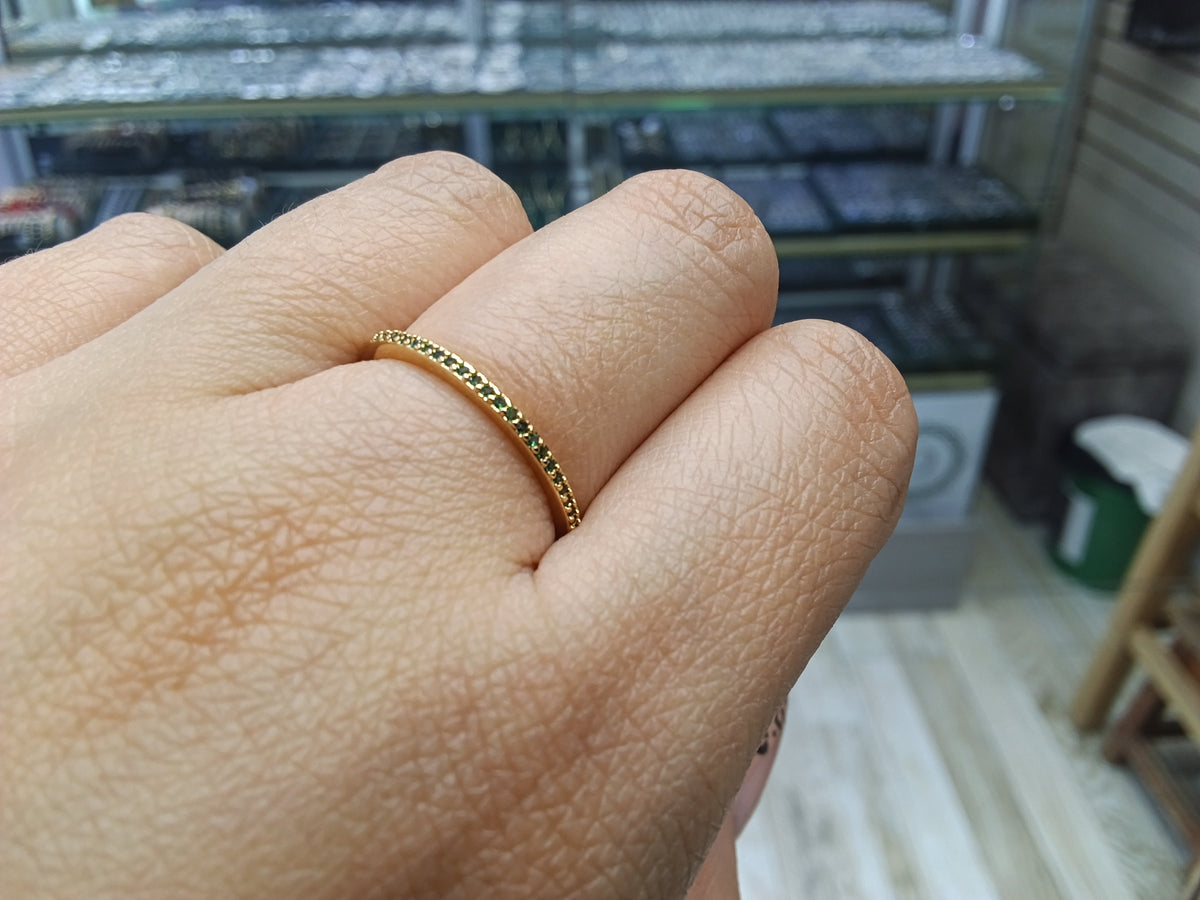 Anillos argollas OL verde