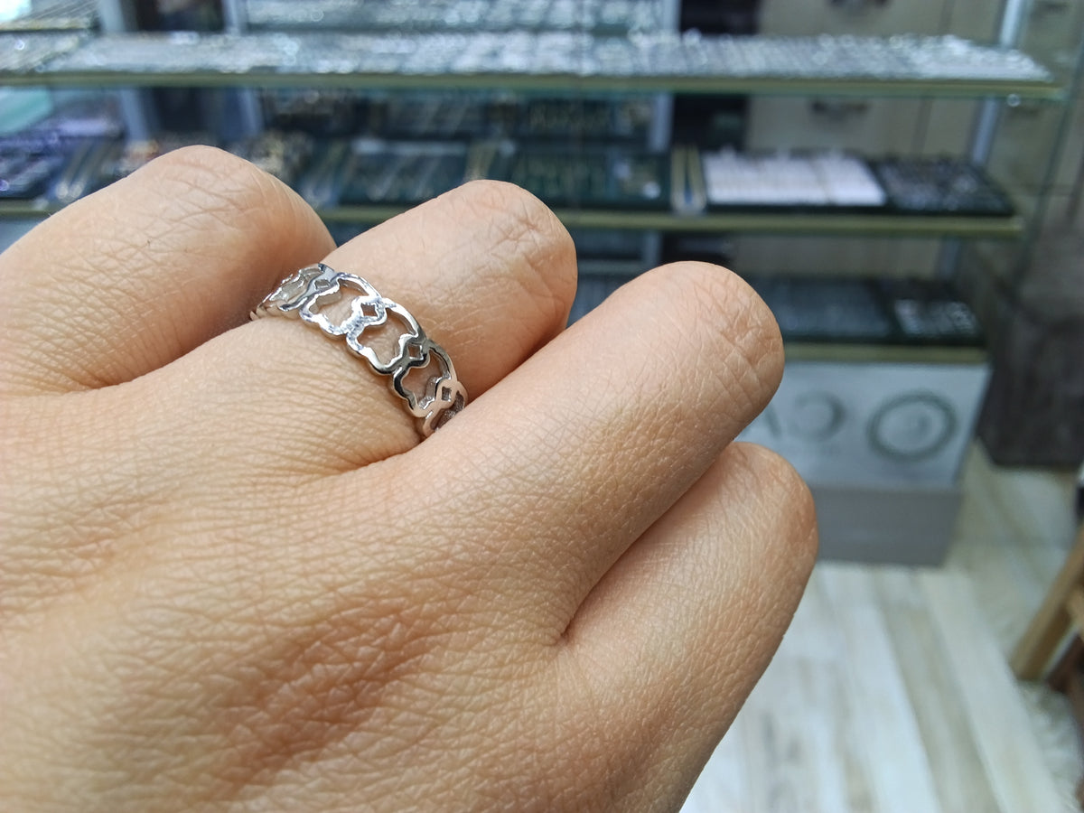 Anillos replica Tous en plata