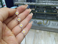 Pulsera margaritas en plata