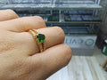 Anillos corazon verde OL