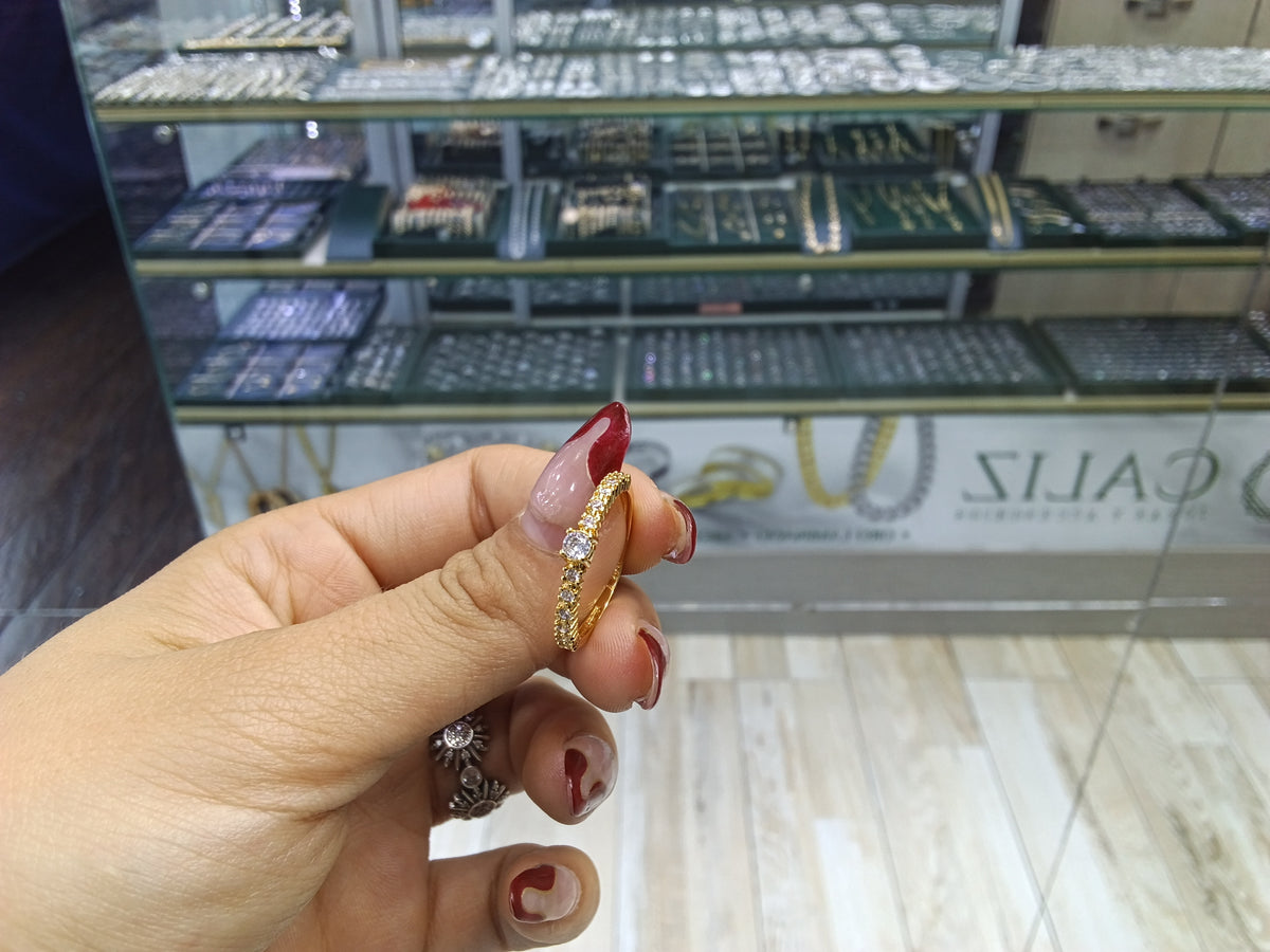 Anillo zircon tipo compromiso OL