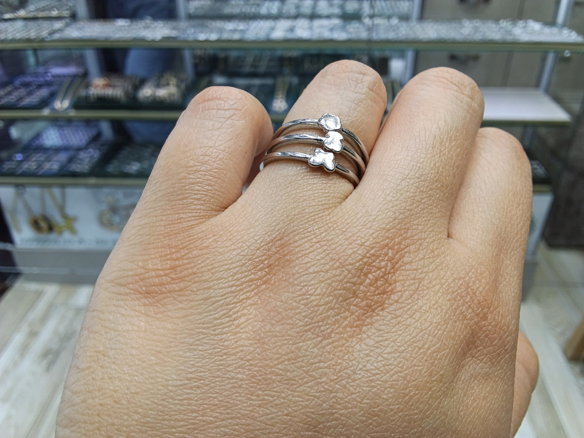 Anillos replica Tous en plata