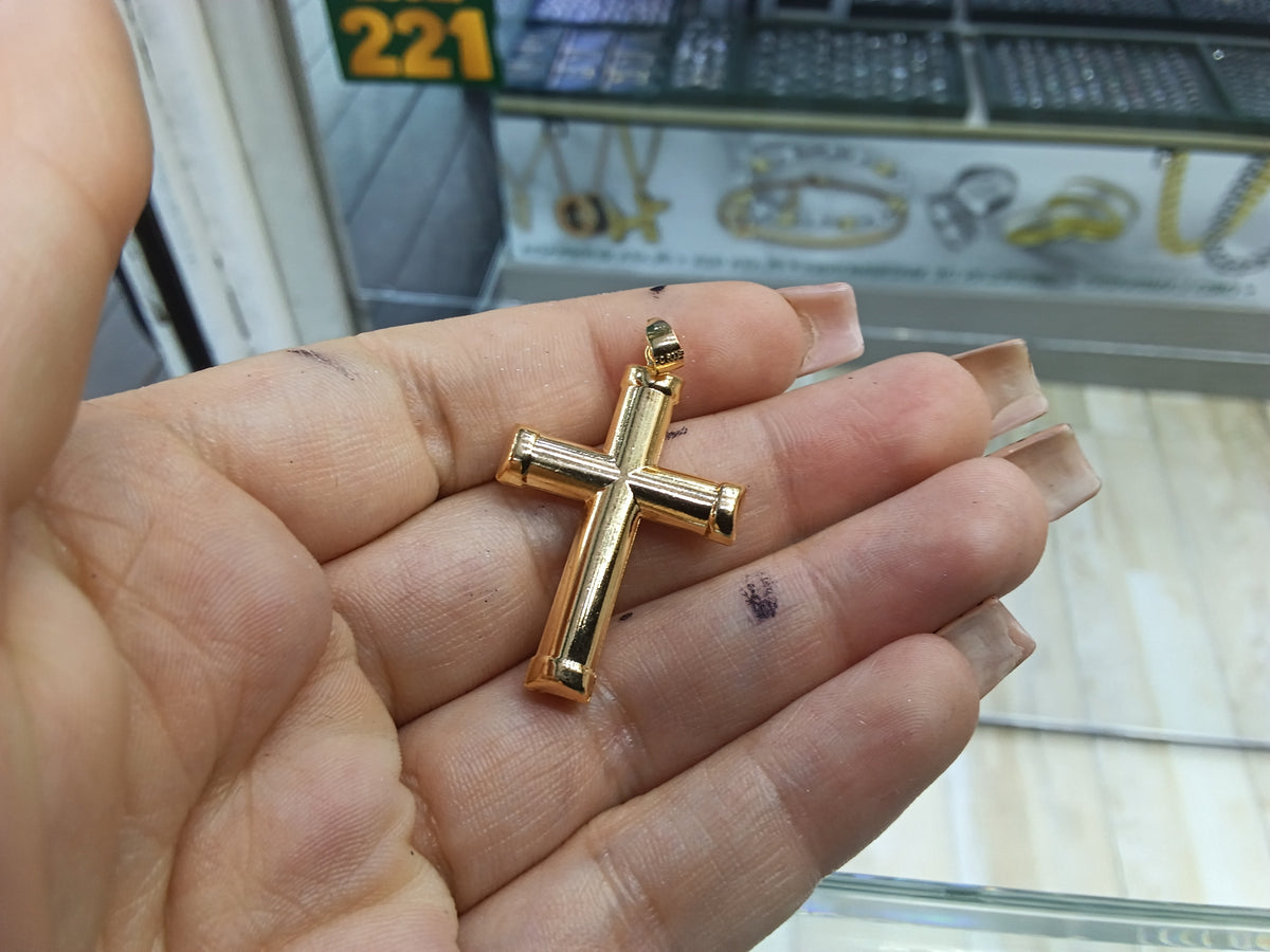 Dije cruz liso 3cm OL